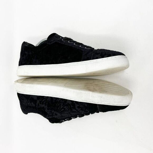 Rebecca Minkoff Womens Black Lace Up Bleecer Too Velvet Sneaker Shoes Size 10 M - Picture 6 of 8